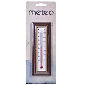 Θερμόμετρο Τοίχου Ξύλινο 16x5.5 cm