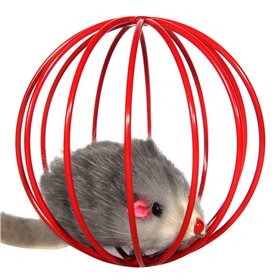 Παιχνίδι Γάτας Ποντικάκι σε Μπαλάκι 6 cm