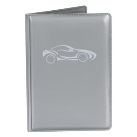 Θήκη Διπλώματος Κάρτα Αυτοκινήτου Γκρι 7.5x11 cm