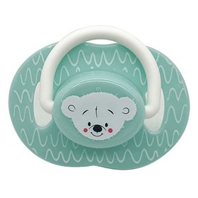Πιπίλα Σιλικόνης Βεραμάν Λευκό Αρκουδάκι 0-6 Μηνών - Honey Baby