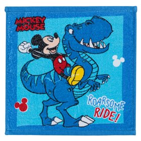 Πανάκι Βαμβακερό Βρεφικό για Αγόρι Μπλε Mickey Δεινόσαυρος 30x30 cm
