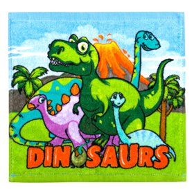Πανάκι Βαμβακερό Βρεφικό για Αγόρι Πράσινο Δεινόσαυροι 30x30 cm
