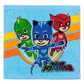 Πανάκι Βαμβακερό Βρεφικό για Αγόρι Σιέλ PJ Masks 30x30 cm
