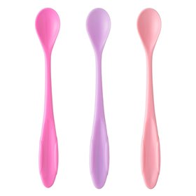 Kουτάλια Πλαστικά Φούξια Λιλά Ροζ Honey Baby - 3 τμχ. 