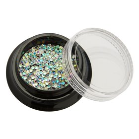 Στρας Διακόσμησης Νυχιών Λευκά Crystalized - 150 τμχ.