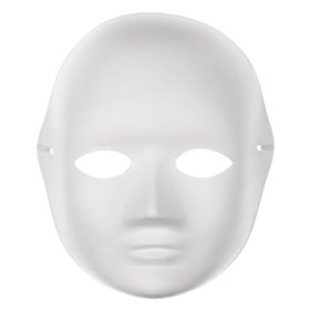 Μάσκα Χάρτινη Πρόσωπο Χειροτεχνίας Λευκό Μάσκα Χάρτινη Πρόσωπο Χειροτεχνίας Λευκό