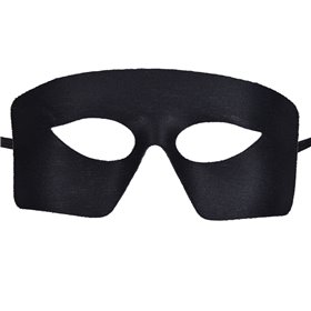 Αποκριάτικη Μάσκα Ανδρική Μαύρη 19.5cm Αποκριάτικη Μάσκα Ανδρική Μαύρη 19.5cm