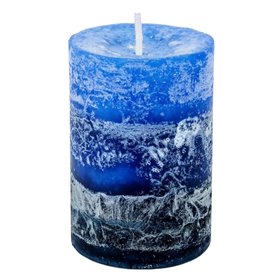 Κερί Κολώνα Aρωματικό Μπλε Ocean 5x7.5 cm