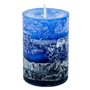 Κερί Κολώνα Aρωματικό Μπλε Ocean 5x7.5 cm