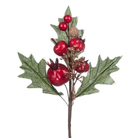 Χριστουγεννιάτικο Κλαδί Berries Ρόδια 17 εκ. Χριστουγεννιάτικο Κλαδί Berries Ρόδια 17 εκ.