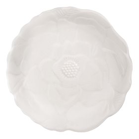 Πιάτο Γλυκού Πορσελάνη Ανάγλυφα Λουλούδια 15 cm