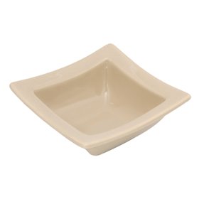 Μπολ Σερβιρίσματος Ξηρών Καρπών - Ντιπ Τετράγωνο Κεραμικό Μπεζ 85 ml