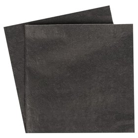 Χαρτοπετσέτες Μαύρες Ανάγλυφο Σχέδιο Λουλούδια 33x33 cm - 20 τμχ.