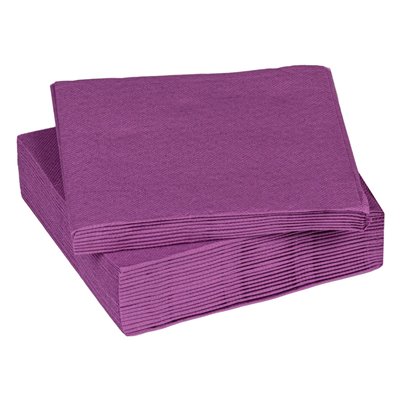Χαρτοπετσέτες Μωβ 33x33 cm - 25 τμχ.