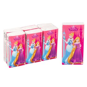 Χαρτομάντηλα Παιδικά Τριών Φύλλων PRINCESS - 6 τμχ.