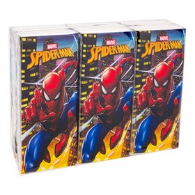 Χαρτομάντηλα Παιδικά Τριών Φύλλων SPIDERMAN - 6 τμχ.