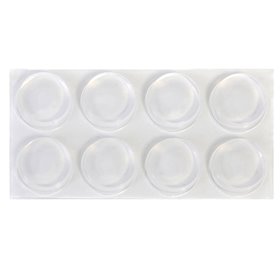 Προστατευτικά Αυτοκόλλητα Σιλικόνης Διάφανα 18 mm - 8 τμχ.