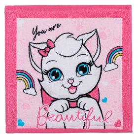 Πανάκι Βαμβακερό Βρεφικό για Κορίτσι Ροζ Marie 30x30 cm