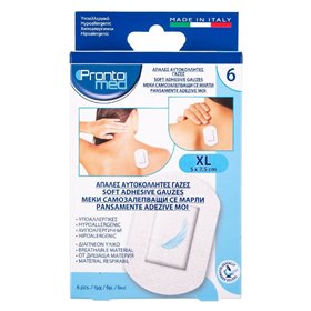 Απαλές Αυτοκόλλητες Γάζες Λευκές 5x7.5 - 6 τμχ.