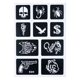 Tattoo Stencils Ανδρικά 10 Σχέδια 