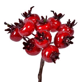 Χριστουγεννιάτικο Διακοσμητικό Κλαδί Ροδιά 12 cm Χριστουγεννιάτικο Διακοσμητικό Κλαδί Ροδιά 12 cm