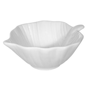 Μπολ Σερβιρίσματος Ξηρών Καρπών - Ντιπ Πορσελάνη Λευκό Ανάγλυφη Ρίγα 120 ml