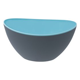 Μπολ Γόνδολα Πλαστική Γκρι Τυρκουάζ 330 ml