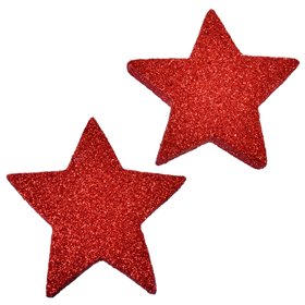 Χριστουγεννιάτικο Αυτοκόλλητο 3D Glitter 8 εκ - 2 τμχ.