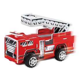 Παζλ Mini 3D Πυροσβεστικό Όχημα με Κίνηση (22 Κομμάτια)