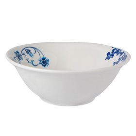 Μπολ Σερβιρίσματος Πορσελάνη Λευκό Μπλε Λουλούδι 450 ml