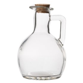 Κανάτα Καραφάκι Γυάλινο με Χερούλι και Πώμα Φελλό 160 ml