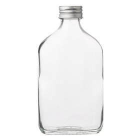 Καραφάκι Φλασκί Γυάλινο Μεταλλικό Καπάκι 200 ml