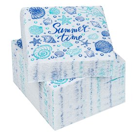 Χαρτοπετσέτες Καλοκαιρινές Κοχύλια Όστρακα Summer Time 28x28 cm - 50 τμχ.