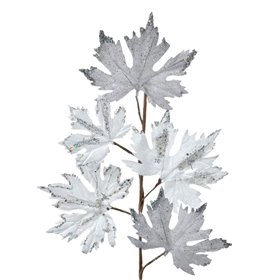 Χριστουγεννιάτικο Κλαδί Πλατάνι Λευκό Γκρι Ασημί 61 εκ. Χριστουγεννιάτικο Κλαδί Πλατάνι Λευκό Γκρι Ασημί 61 εκ.