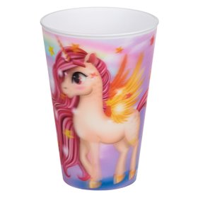 Ποτήρι Πλαστικό 3D Σχέδιο Μονόκερος 400 ml 