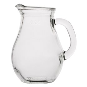 Κανάτα Καραφάκι Γυάλινο με Χερούλι 250 ml