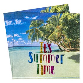 Χαρτοπετσέτες Καλοκαιρινό Foil Σχέδιο 33x33 cm - 20 τμχ.