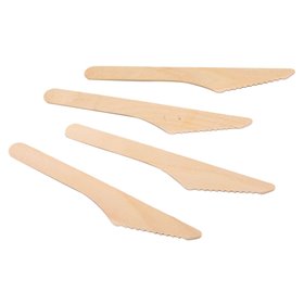 Μαχαίρια Σερβιρίσματος Μπαμπού 16.5 cm - 15 τμχ.