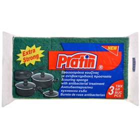 Σφουγγάρι Κουζίνας Αντιβακτηριδιακό PRATIN - 3 τμχ.