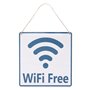 Πινακίδα Διακοσμητική Μεταλλική WiFi Free 20x20 cm