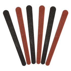 Λίμες Νυχιών Χάρτινες Μαύρο Καφέ 11.5 cm - 6 τμχ.