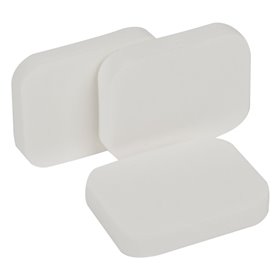 Σφουγγαράκια Μακιγιάζ Λευκά 4.5x3.5 cm - 3 τμχ.