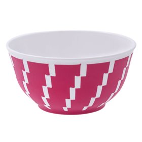 Μπολ Πλαστικό Φούξια Λευκό 350 ml