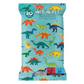 Υγρομάντηλα Ταξιδίου Δεινόσαυροι - 20 τμχ.