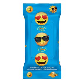 Υγρομάντηλα Χαρούμενες Φατσούλες - 20 τμχ.