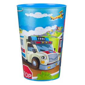 Ποτήρι Παιδικό Πλαστικό Αυτοκίνητα 340 ml 