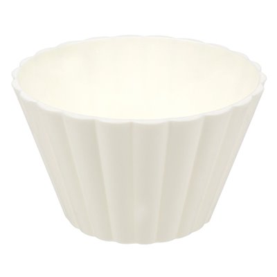 Μπολ Πλαστικό Κυματιστό Off White 125 ml