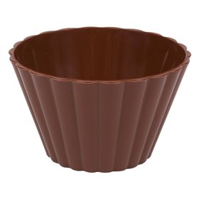 Μπολ Πλαστικό Κυματιστό Σοκολατί 125 ml