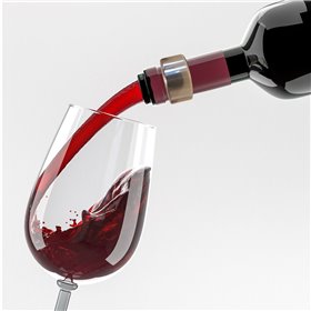 Δαχτυλίδι Φιάλης Κρασιού Drop Stop 4x2 cm Δαχτυλίδι Φιάλης Κρασιού Drop Stop 4x2 cm