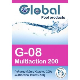 Ταμπλέτες χλωρίου πολλαπλής δράσης 25kg G08 Ταμπλέτες χλωρίου πολλαπλής δράσης 25kg G08